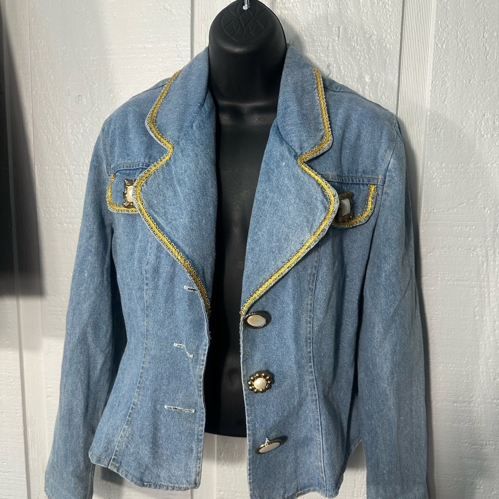 To Be Seen Women’s Denim Jacket/Blazer No Size EUC - Picture 2 of 7